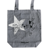"I no longer believe" tote bag