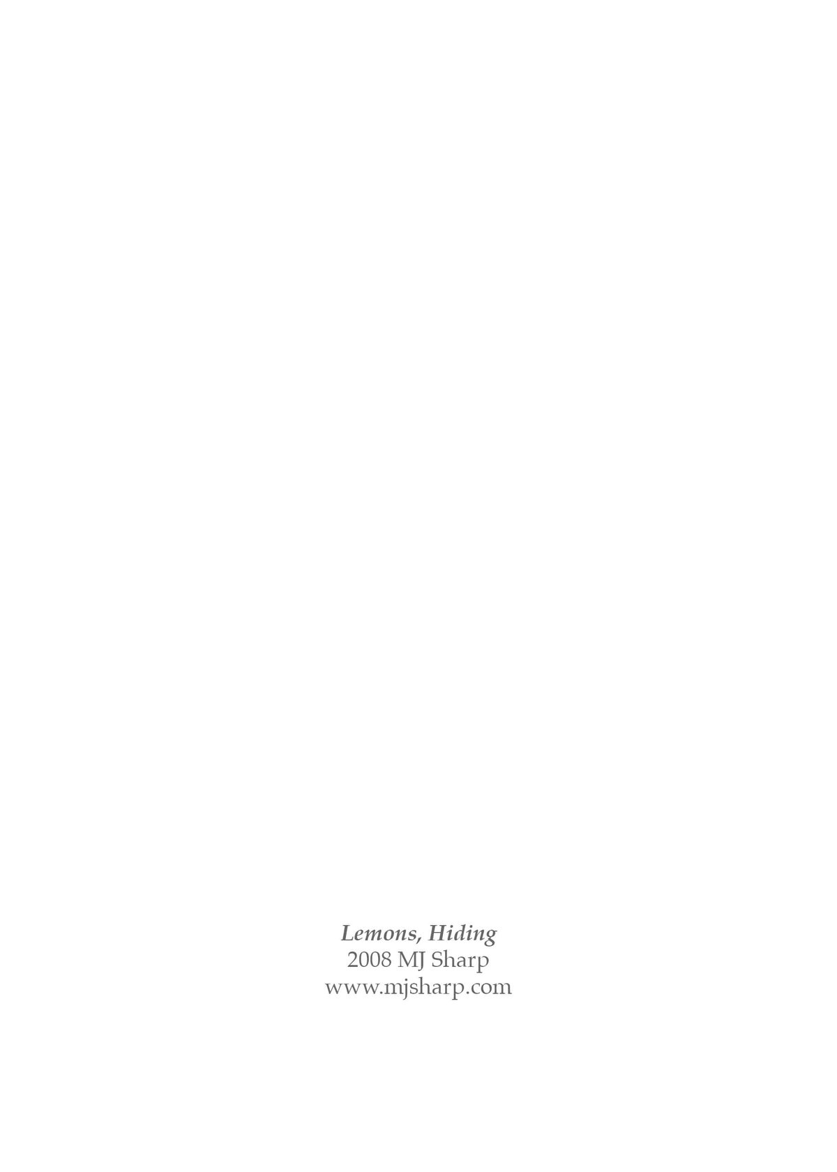 Lemons, Hiding — 5x7 blank cards with envelopes (set of 5, 10, or 20)