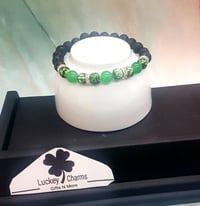 Green Adventurine with/Lava Beads 