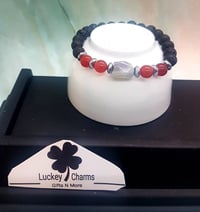 Smoky Quartz & Carnelian with Lava Beads Spiritual Bracelet