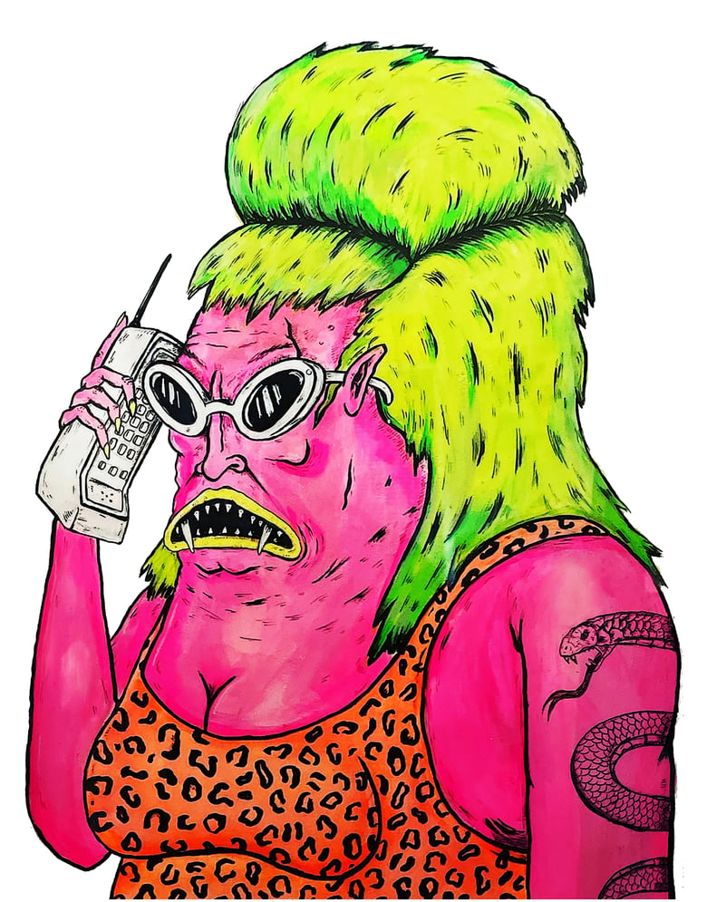 Image of Hangin on the telephone 11x14 print