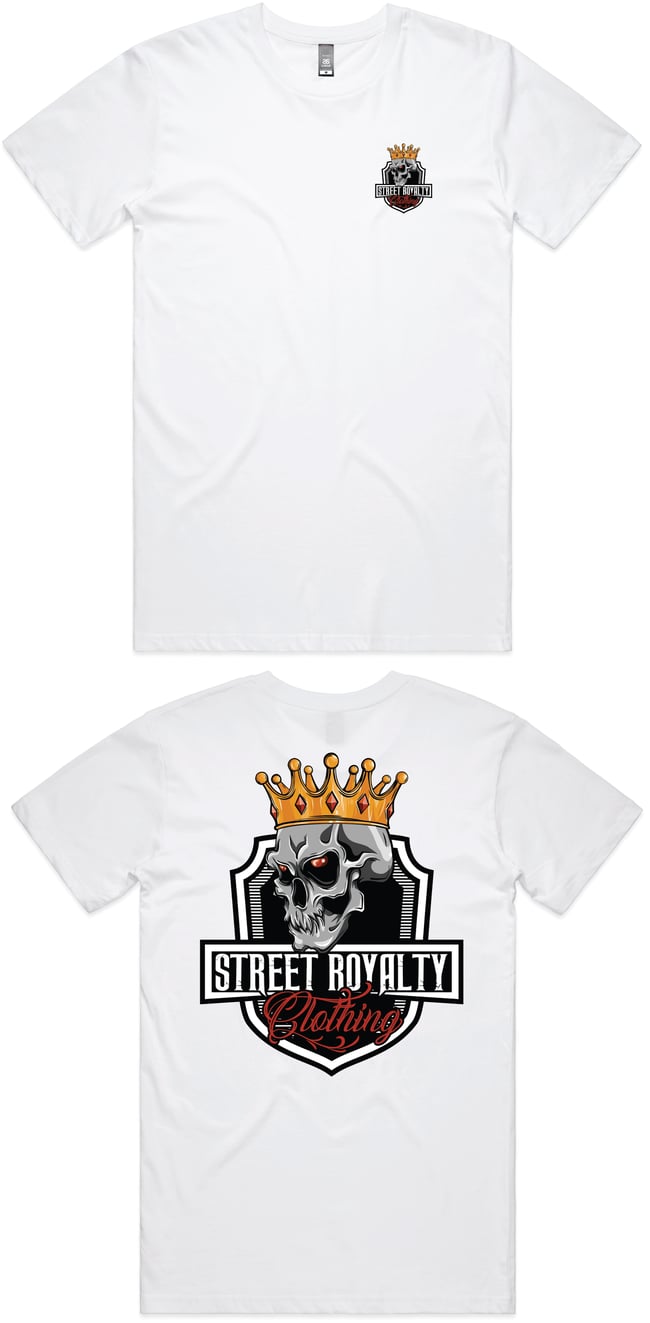 Street Royalty White Skull T-Shirt