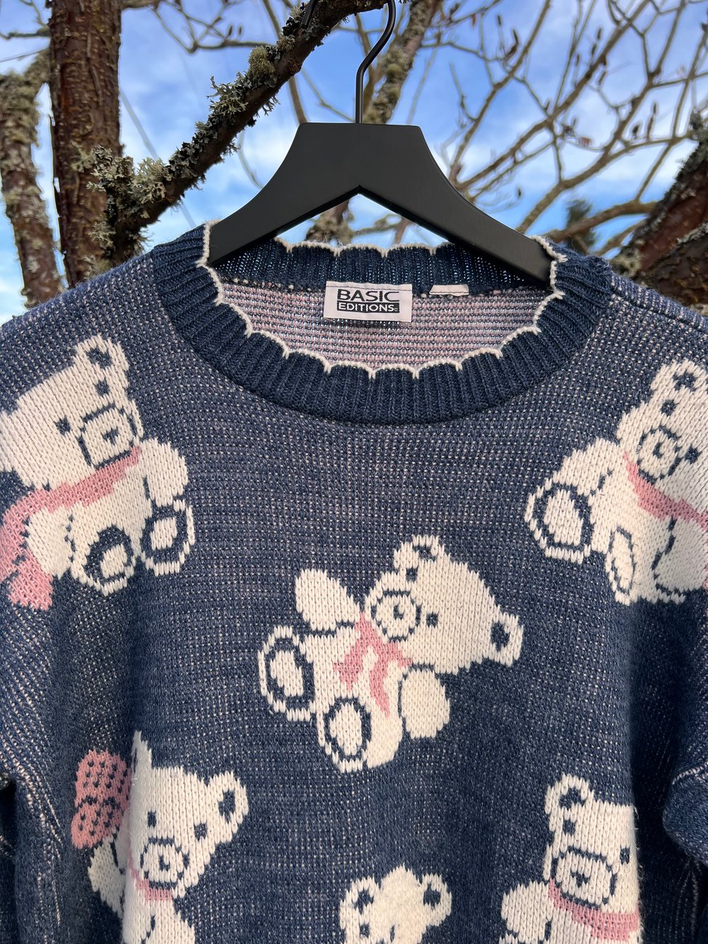 Vintage Basic Editions Teddy Bear Sweater (M)