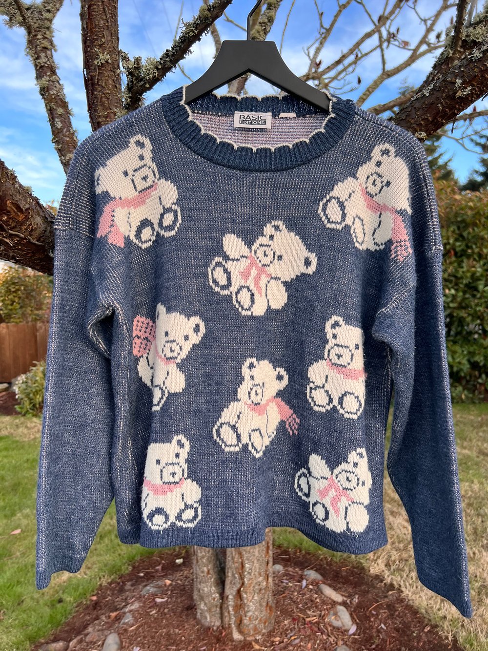 Vintage Basic Editions Teddy Bear Sweater (M)
