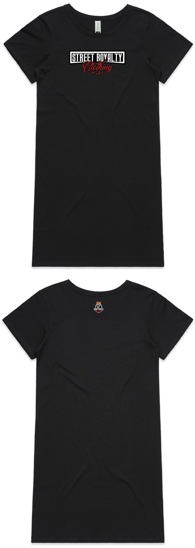 Street Royalty Black T-Shirt Dress