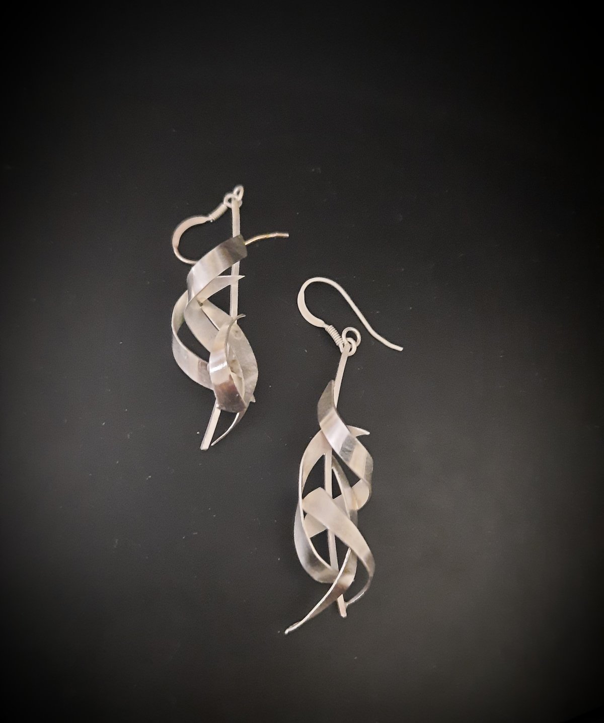 Image of Silver Riverflow Earrings 