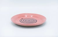 Image 2 of Pink Spiral Plate #1