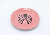Image 1 of Pink Spiral Plate #1