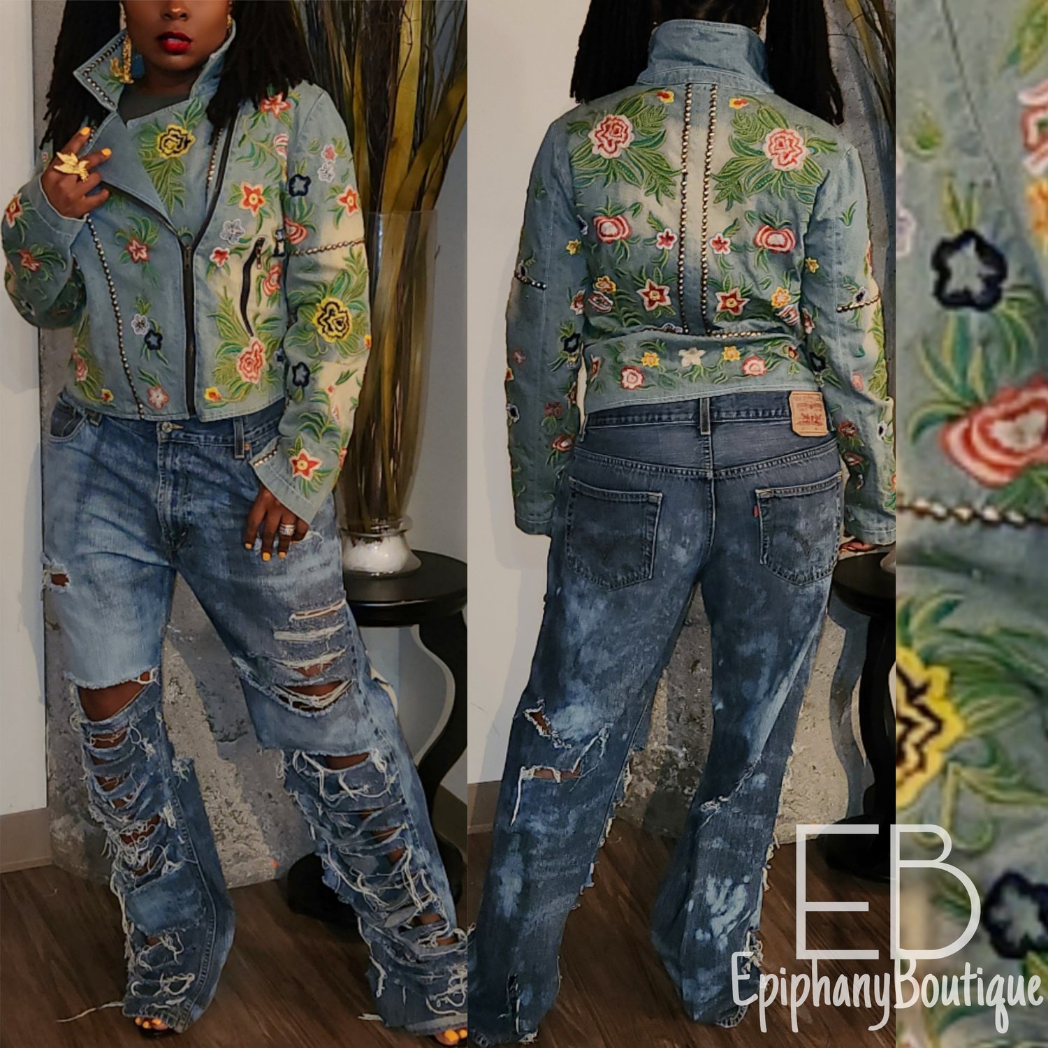 Image of The Aratta Lucinda Jacket & The EB Custom Levi's #011 **SEPARATES**