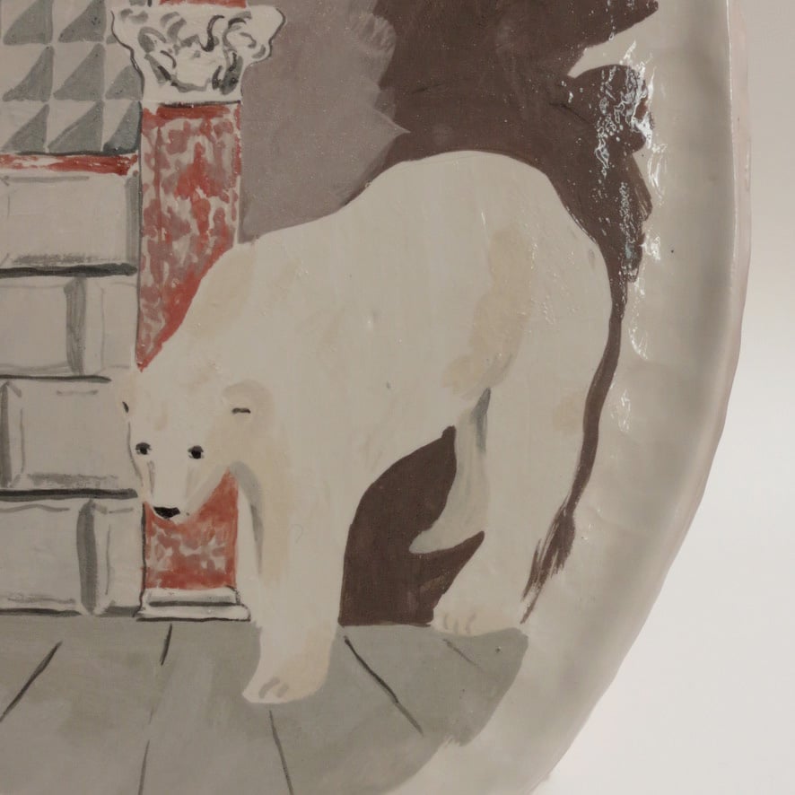 A WHITE BEAR IN THE OLD PALACE