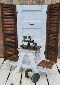 Image 1 of Handmade wooden ladder &stool