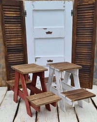 Image 2 of Handmade wooden ladder &stool