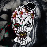 Image 1 of Demonic clown 2" enamel pin