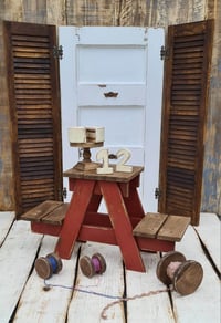 Image 1 of Handmade wooden ladder &stool 2