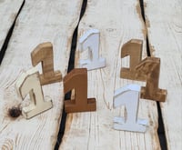 Handmade wooden tiny number #1 cake topper 10cm