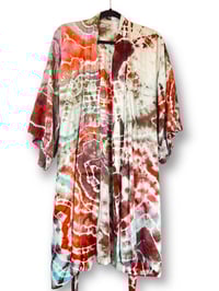 Image 2 of Kimono Robe Short- OS Earthtones