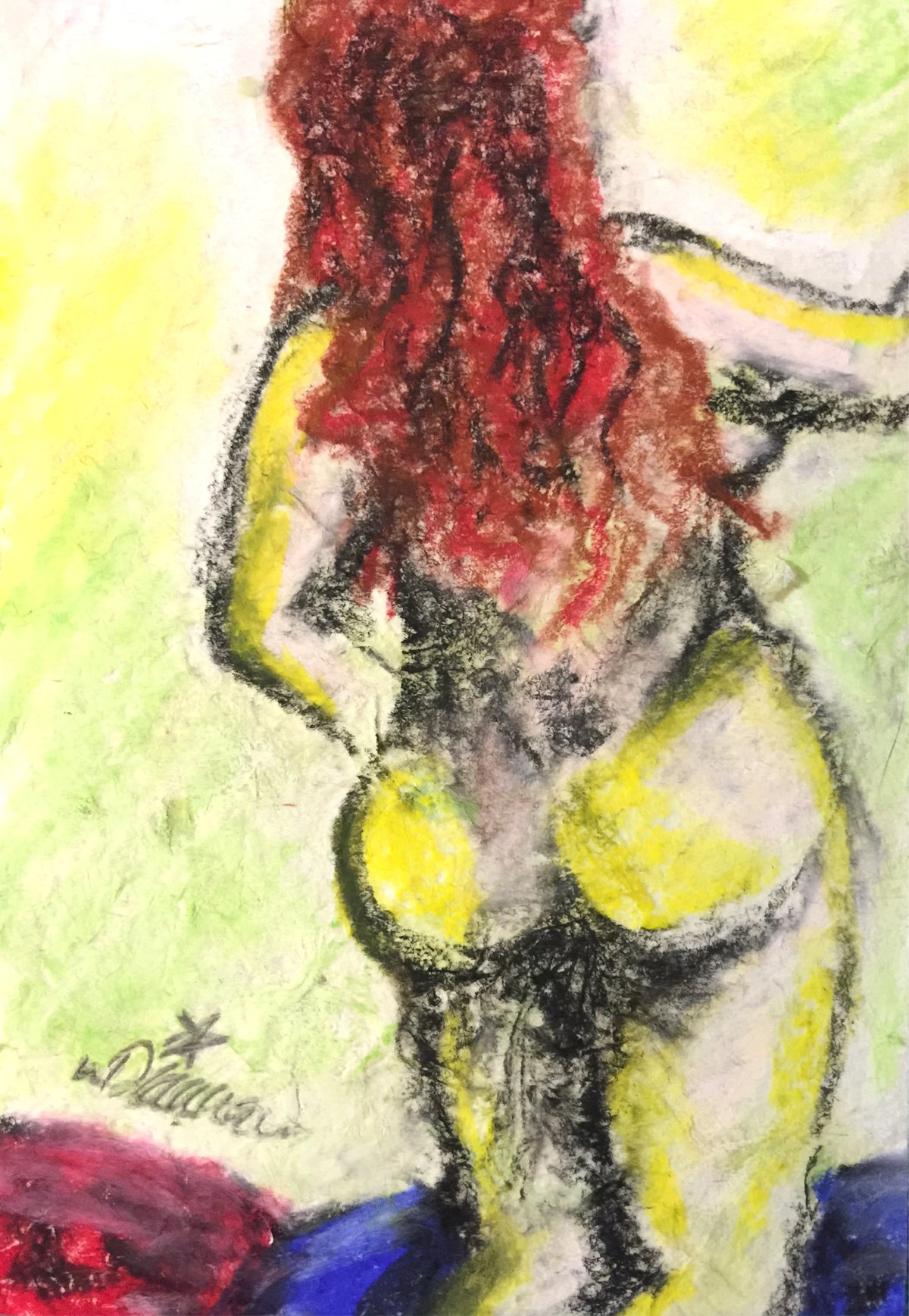 Image of Intended Redhead, Signed Art Print, 9 x 6"