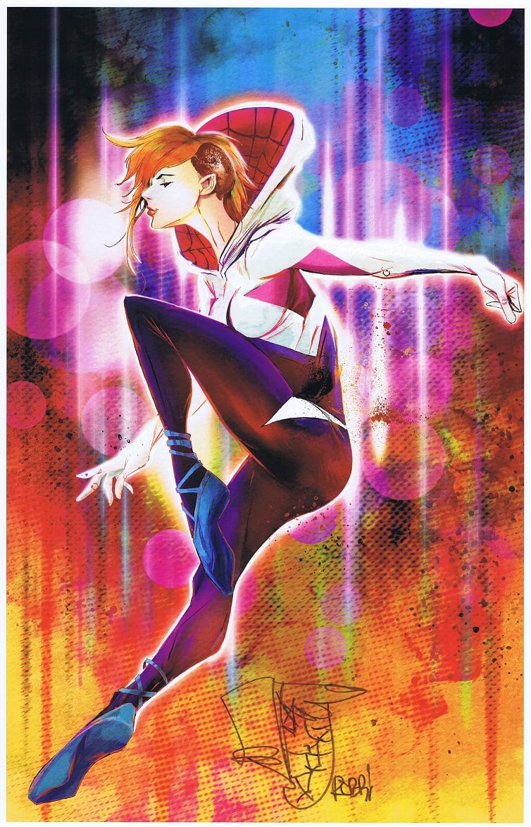 Image of Robbi Rodriguez - Spider-Gwen Print #2 - Signed and Remarqued