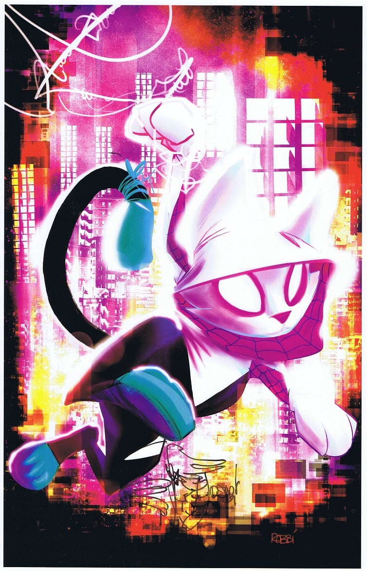 Image of Robbi Rodriguez - Spider-Kitty Print - Signed and Remarqued