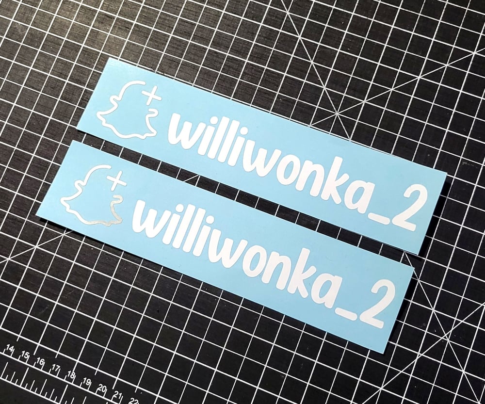 Pair of Instagram/Snapchat/Tik Tok Decal