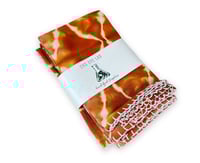 Orange Linen Napkins- Set of 4