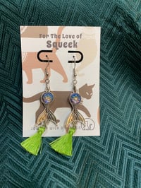 Image of Mermaid Tail with Tassels (light green)