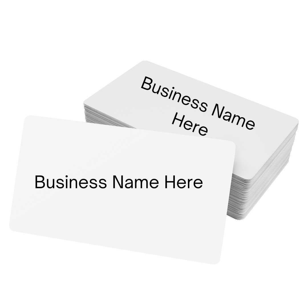 Image of White Custom Digital Business Card