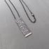 Sterling Silver Fossil Pattern Necklace Image 4