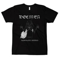 Image 1 of DOLMEN - INFERNAL ATTACK T-SHIRT (VINTAGE TEXTURE WHITE PRINT)