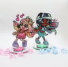 OFF THE HOOK ACRYLIC STANDEES