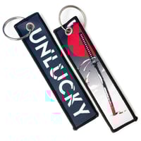 Unlucky Lone Katana Tag Keychain