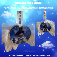 Image 2 of  Memorial Button/Ornaments w/Wings