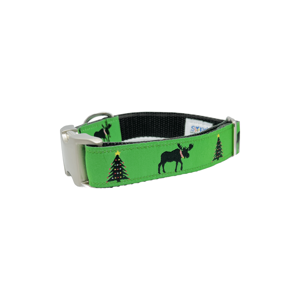 Holiday Moose Dog Collar/leash 