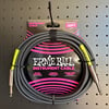 Ernie Ball Instrument Cable 20 ft Black STRAIGHT