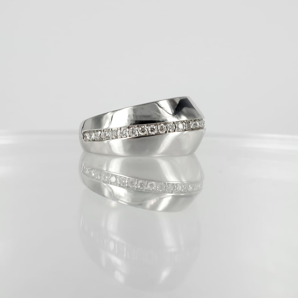 Image of 14K white gold diamond dress ring. M2146