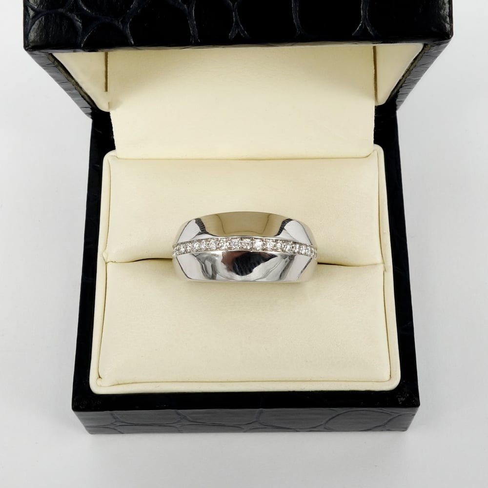 Image of 14K white gold diamond dress ring. M2146