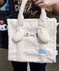 Image 3 of Kuromi Fleece Tote Bag