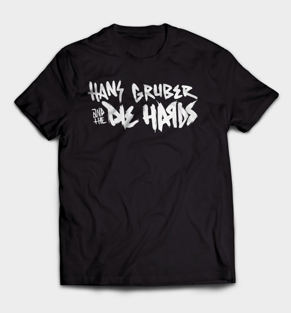 Hans Gruber and the Die Hards Black Logo Shirt