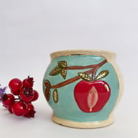 Image 2 of Large Tea Light Holder - Altar Bowl - Apple Tree