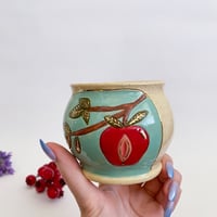 Image 4 of Large Tea Light Holder - Altar Bowl - Apple Tree