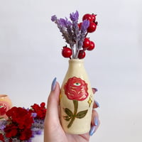 Image 4 of Bud Vase - Red Rose 
