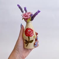 Image 2 of Bud Vase - Red Rose 