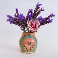 Image 1 of Bud Vase - Pink Hair Goddess