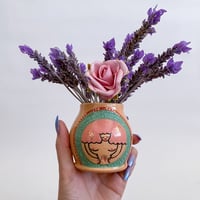 Image 2 of Bud Vase - Pink Hair Goddess