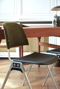 Image 5 of 2 Chaises vertes Knoll par Don Albinson 