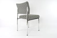 Image 2 of Chaises chromées motifs géometriques
