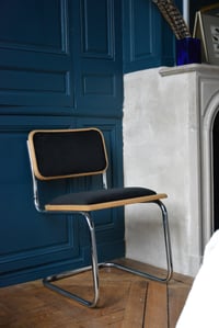 Image 5 of Chaises type Cesca velours noir