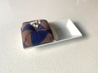 Image 2 of Porcelain Pincushion  - Ground - Chocolate