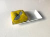 Porcelain Pincushion - Circle - Mustard - METALLIC
