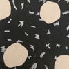 Porcelain Pincushion - Circle - Black - METALLIC